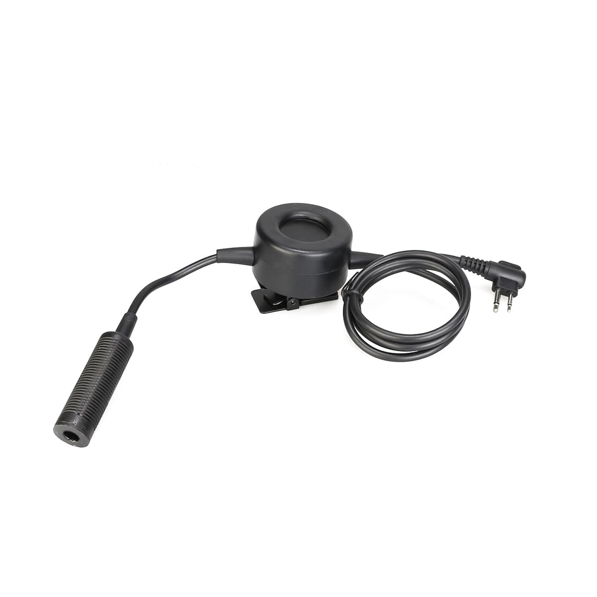 Shooting Adjustable Neckband Throat Mic Substitutable Plug