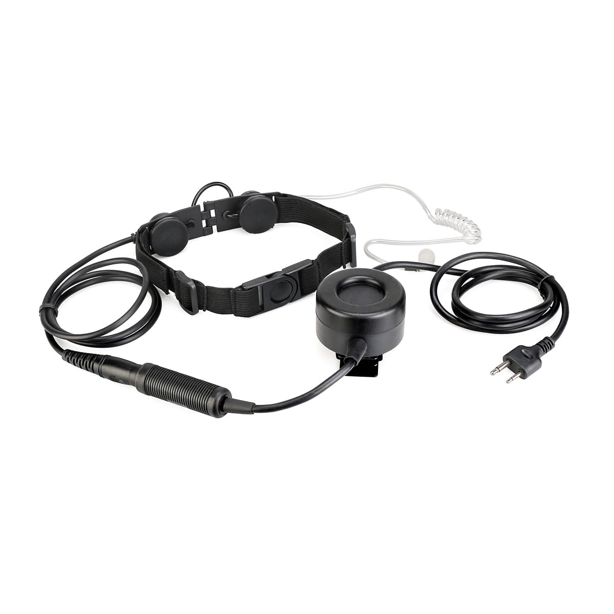 Tactical Throat Microphone IP54 PTT for ICOM 2Pin Radio