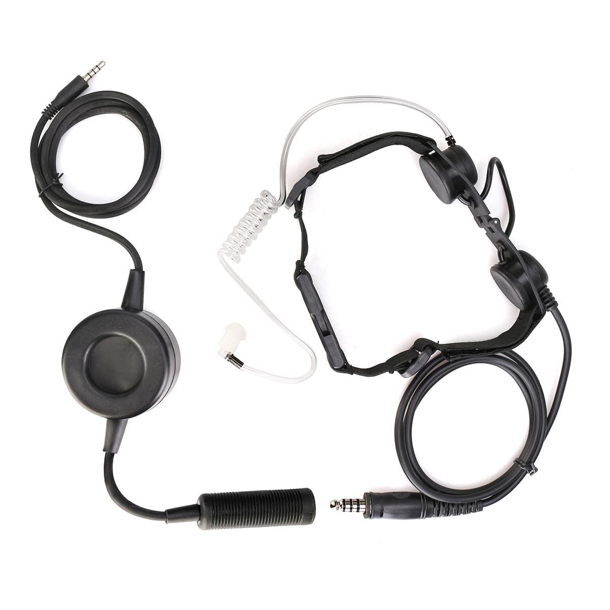 3.5mm Phone Tactical Elastic Neckband Throat Microphone TCI PTT