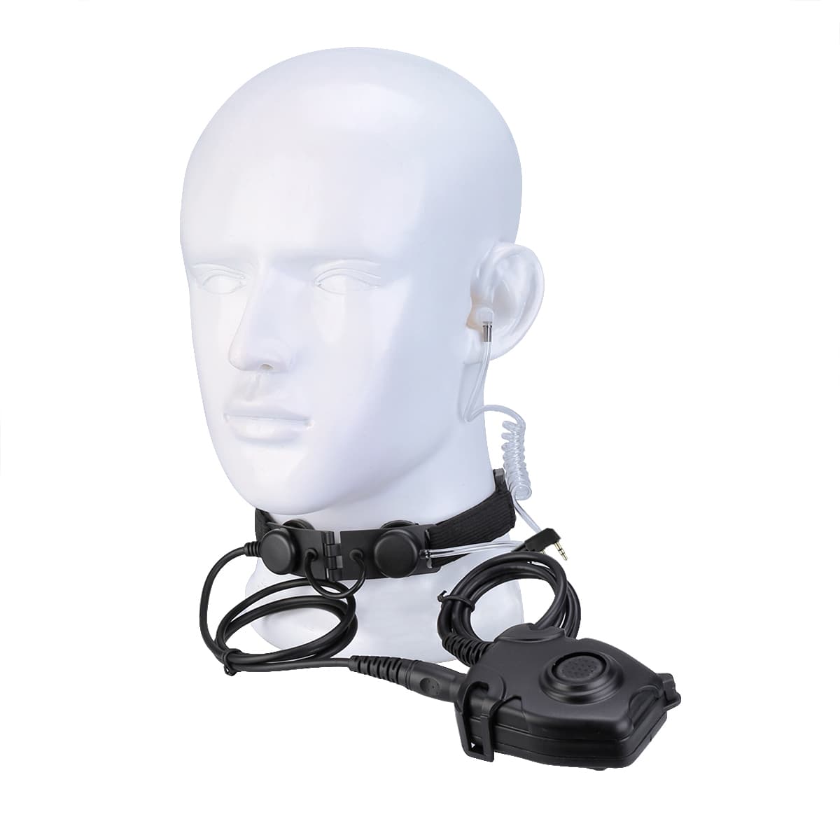 Military Adjustable Throat Mic PELTOR PTT for Kenwood Radio