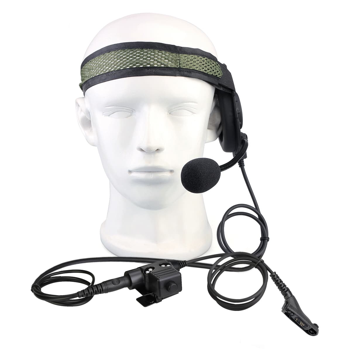 Single Earmuff Headset for Motorola P8268