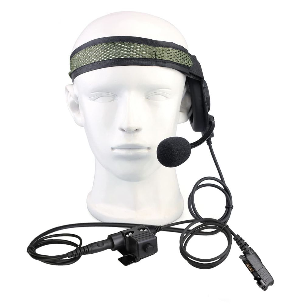 Motorola XiR P6600 Tactical Single Earmuff Headset U94 PTT