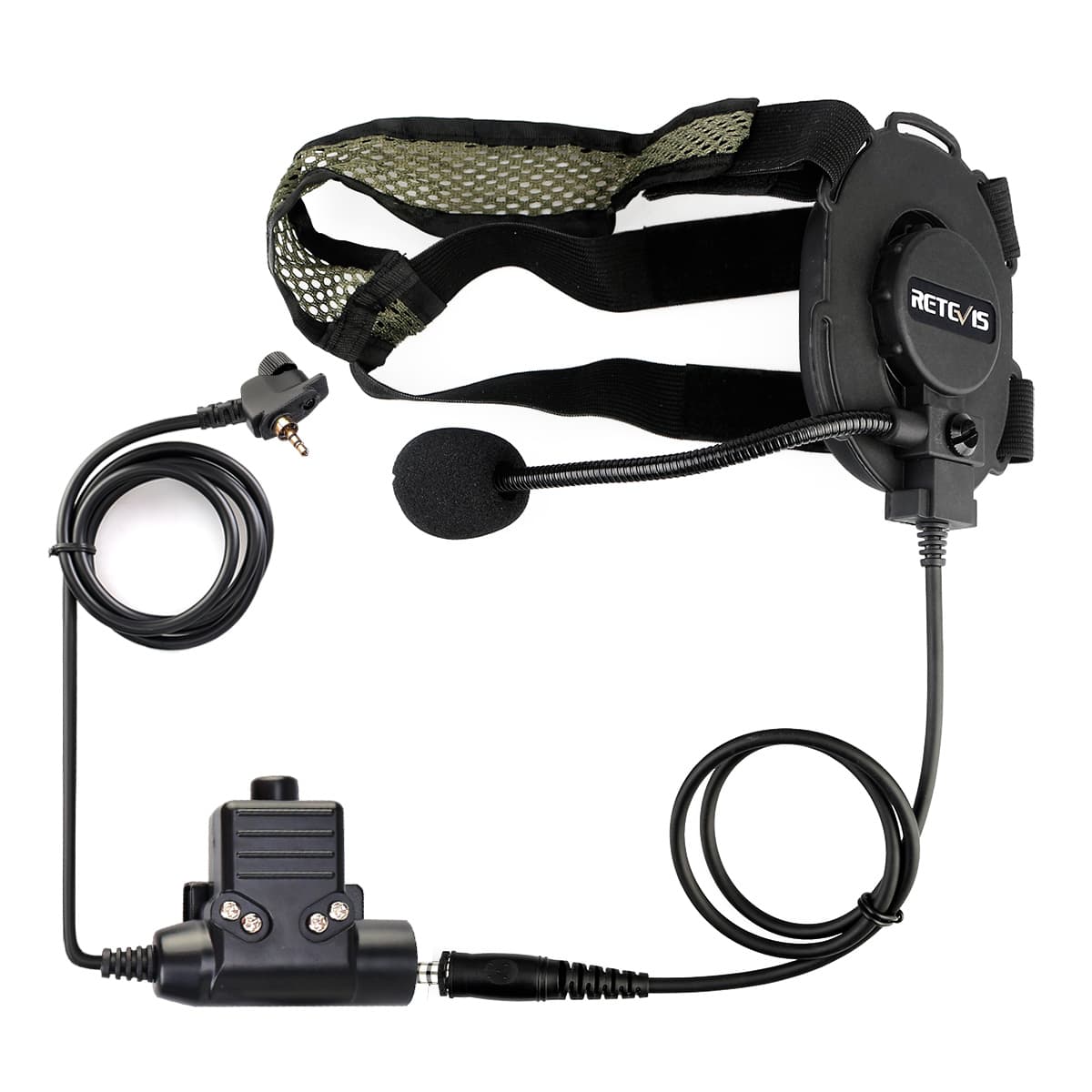 Single Speaker Headset for Portable Radio