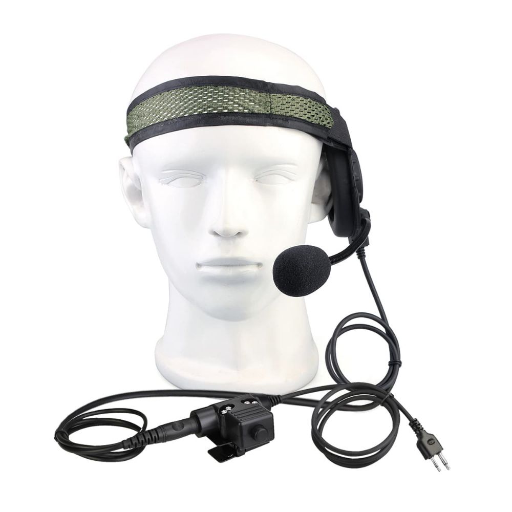 ICOM IC-F3 Tactical Single Earmuff Headset U94 PTT