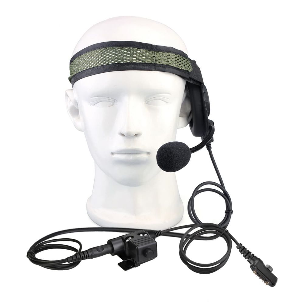 Hytera PD780 Tactical Single Earmuff Headset U94 PTT