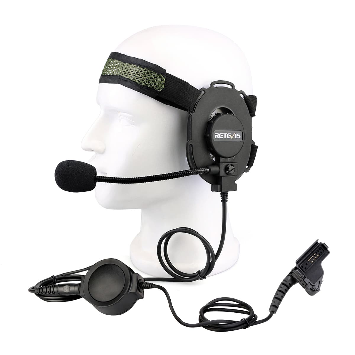 Headband Style Headset for Hard Hat