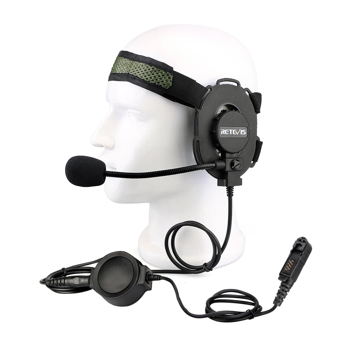 Headband Style Headset for Hard Hat