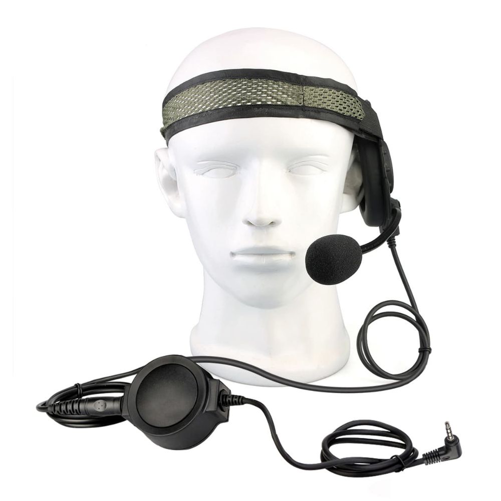 Tactical Single Earmuff Headset Big PTT for Vertex VX-10
