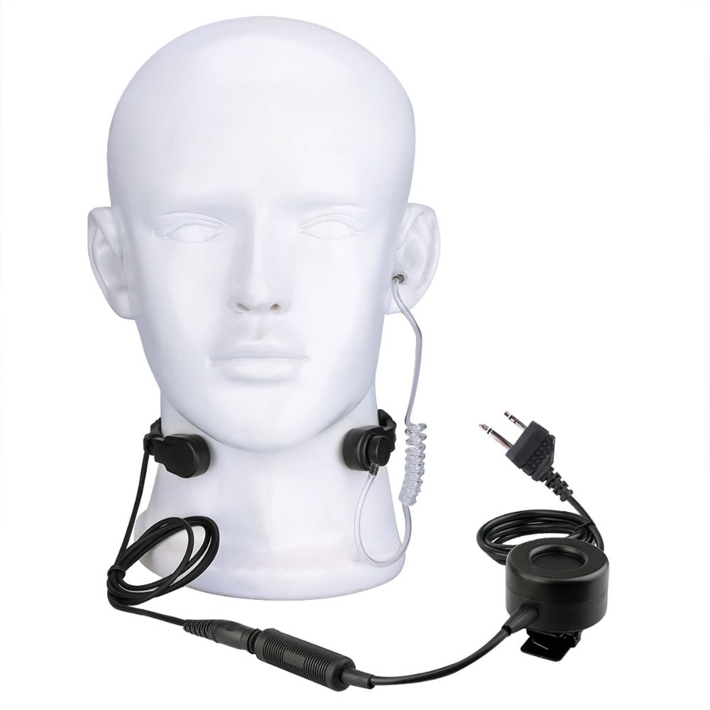 Stretchable Tactical Throat Mic TCI PTT for Midland Radio