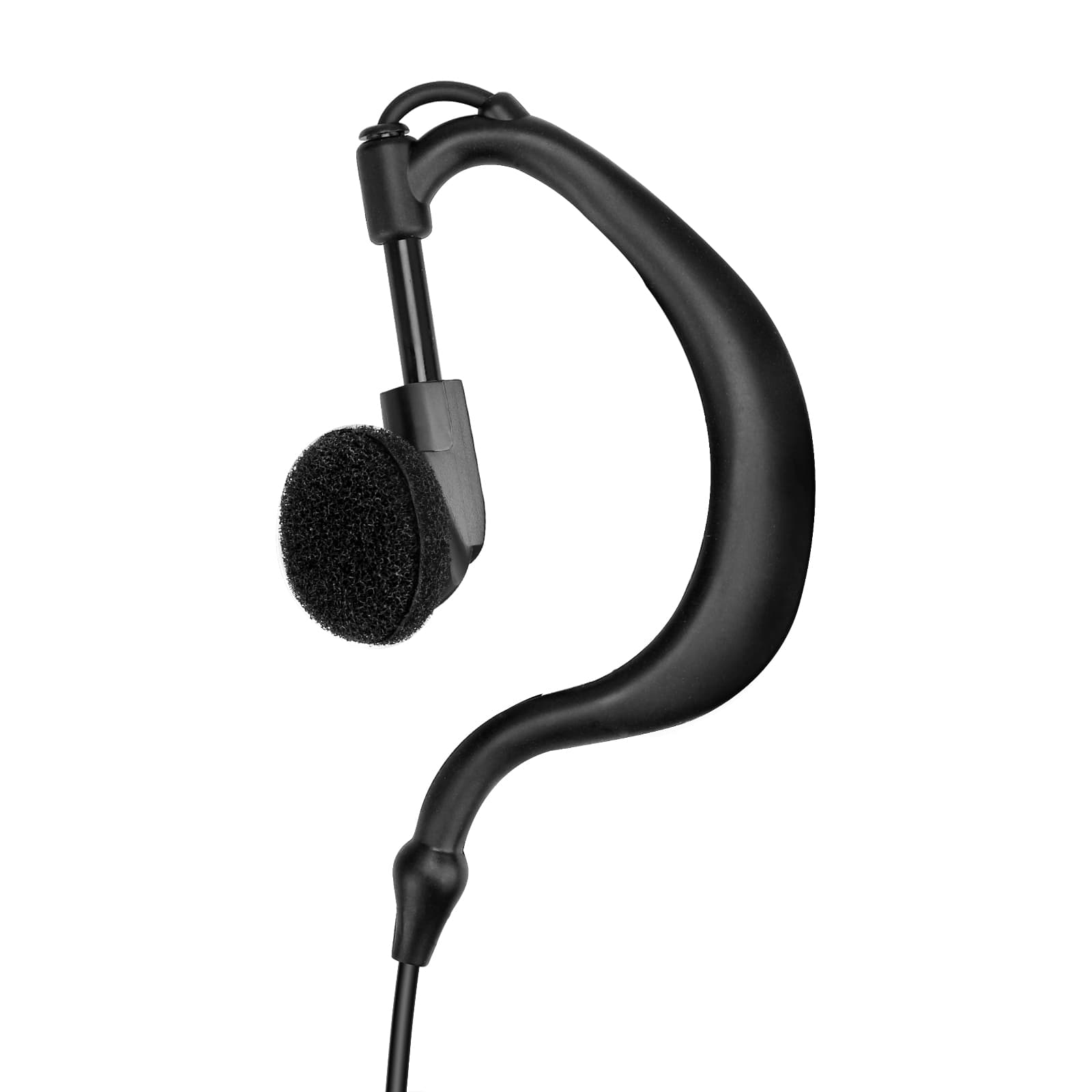 Retevis EEK010 G-Shape Volume Control Coiled Earpiece