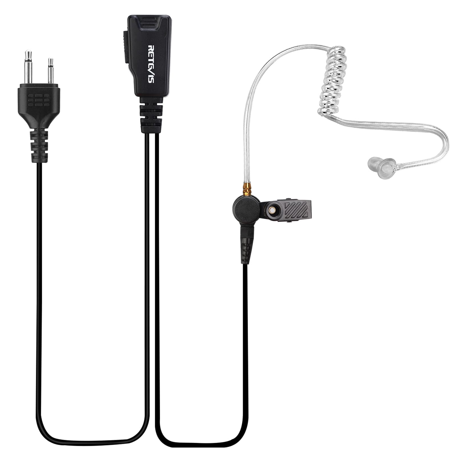 2Pin Covert Acoustic Tube Earpiece for ICOM 2-Way Radio