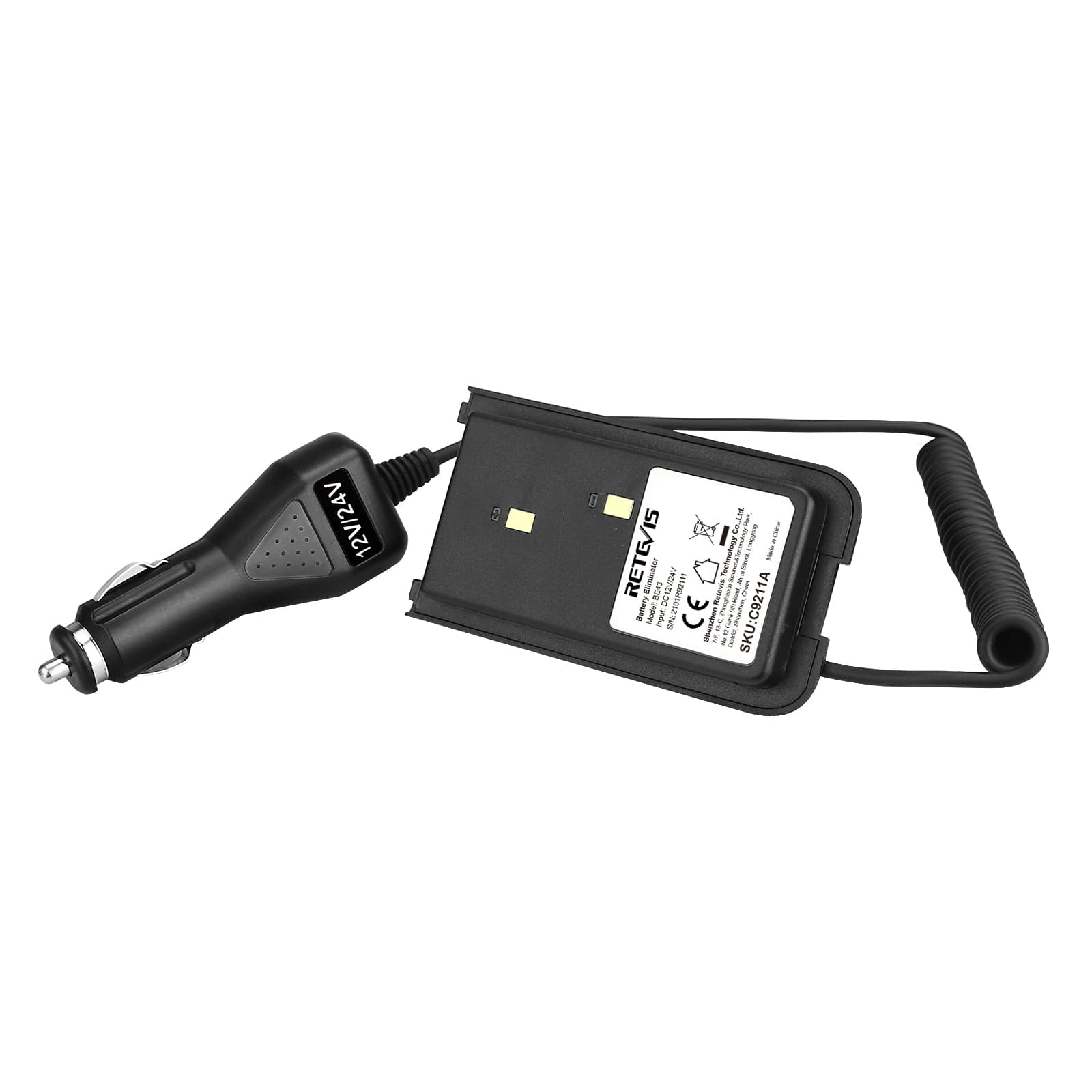 Car Charger Battery Eliminator for RT43/RT76/RT76P