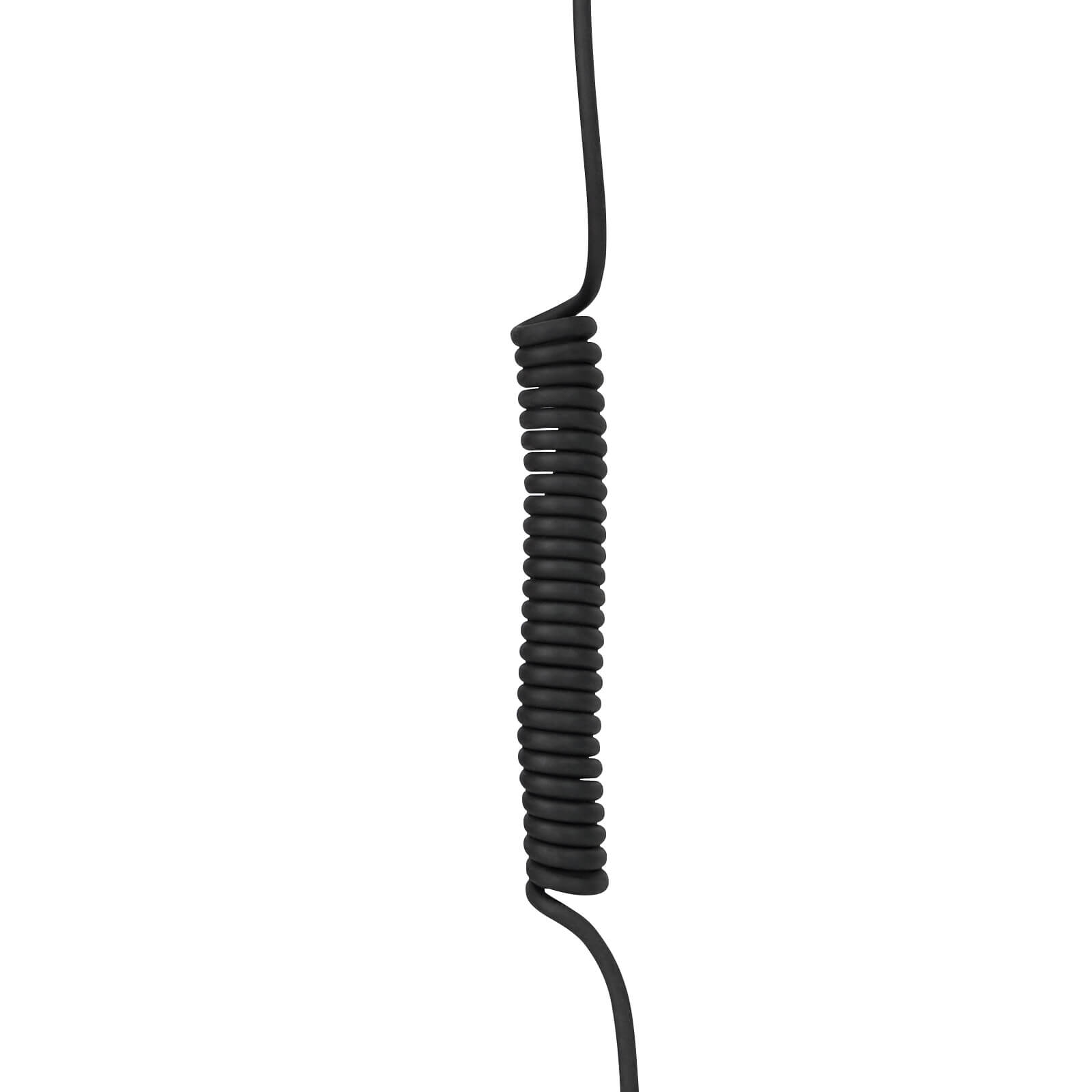 coiled cable earpiece