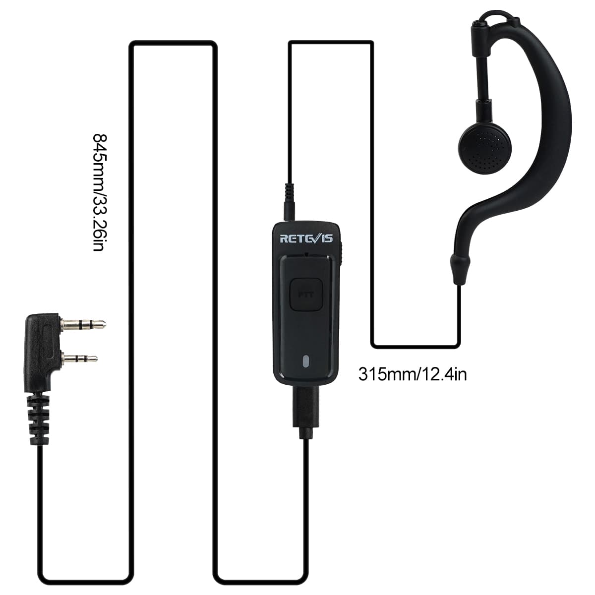 g shape earpiece