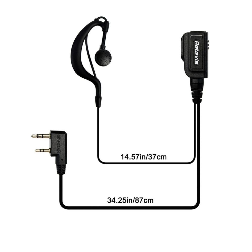 OEM Earpiece PTT Mic for Retevis RT1 High Power Radio