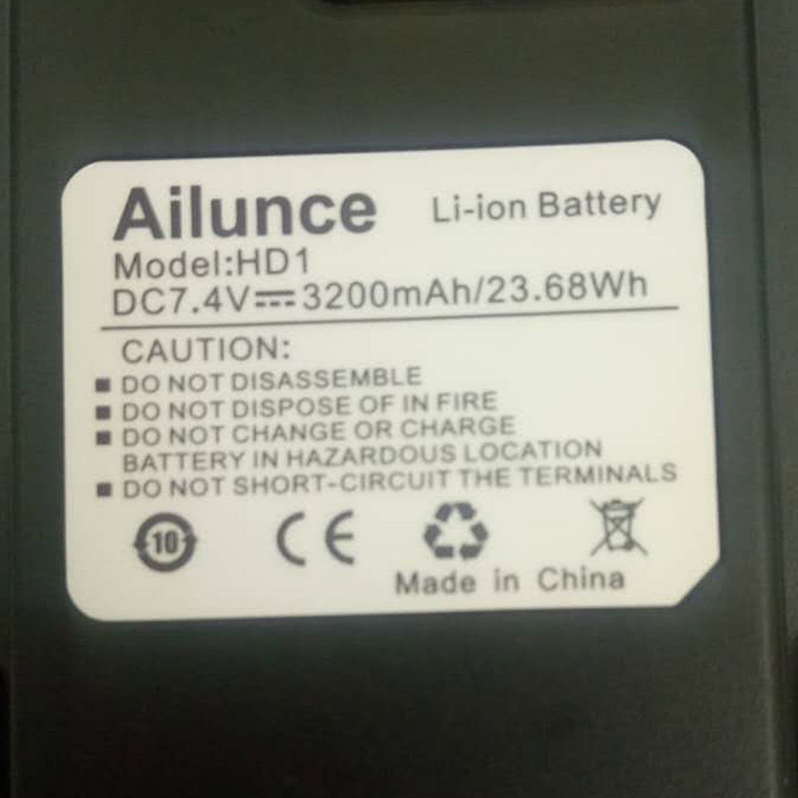 Original Li-ion Battery 3200mAh for Ailunce HD1 Amateur Radio