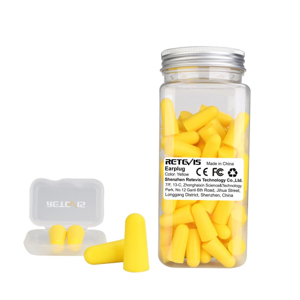 31dB Ultra Soft Foam Earplugs 60 Pairs with Carry Case