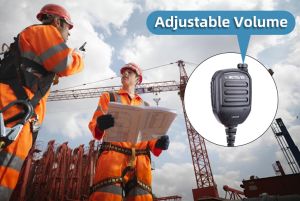 Adjustable Volume Remote Speaker Mic for High Noise Ambient doloremque