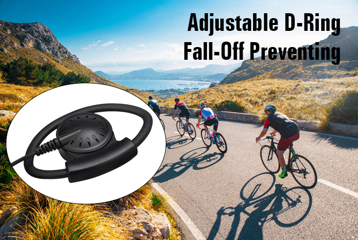 Adjustable D-Shape Earpiece for Outdoor Activity