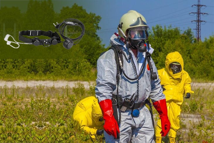 Ideal Throat Microphones for Hazmat Team Two-Way Communication