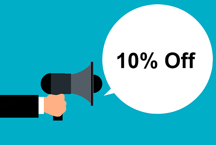 10% Off Summer Promotion Coming