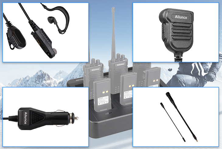 A Full Set of Accessories for Ailunce HD1 Amateur Radio