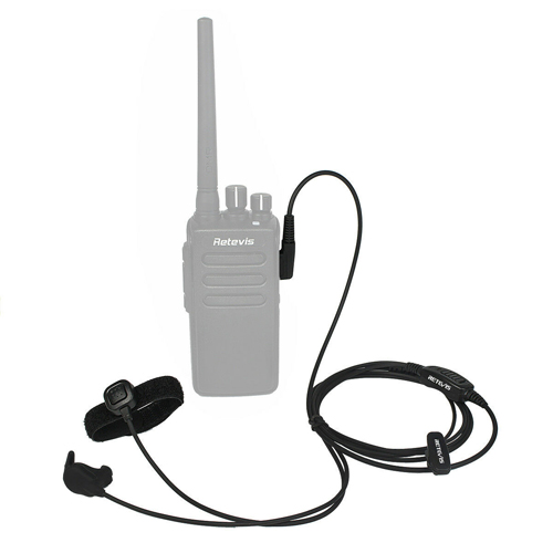 Ear Bone Vibration Earpiece 2-Wire Dual PTT Kenwood 2Pin
