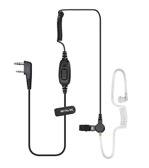 Retevis EEK009 coiled surveillance earpiece