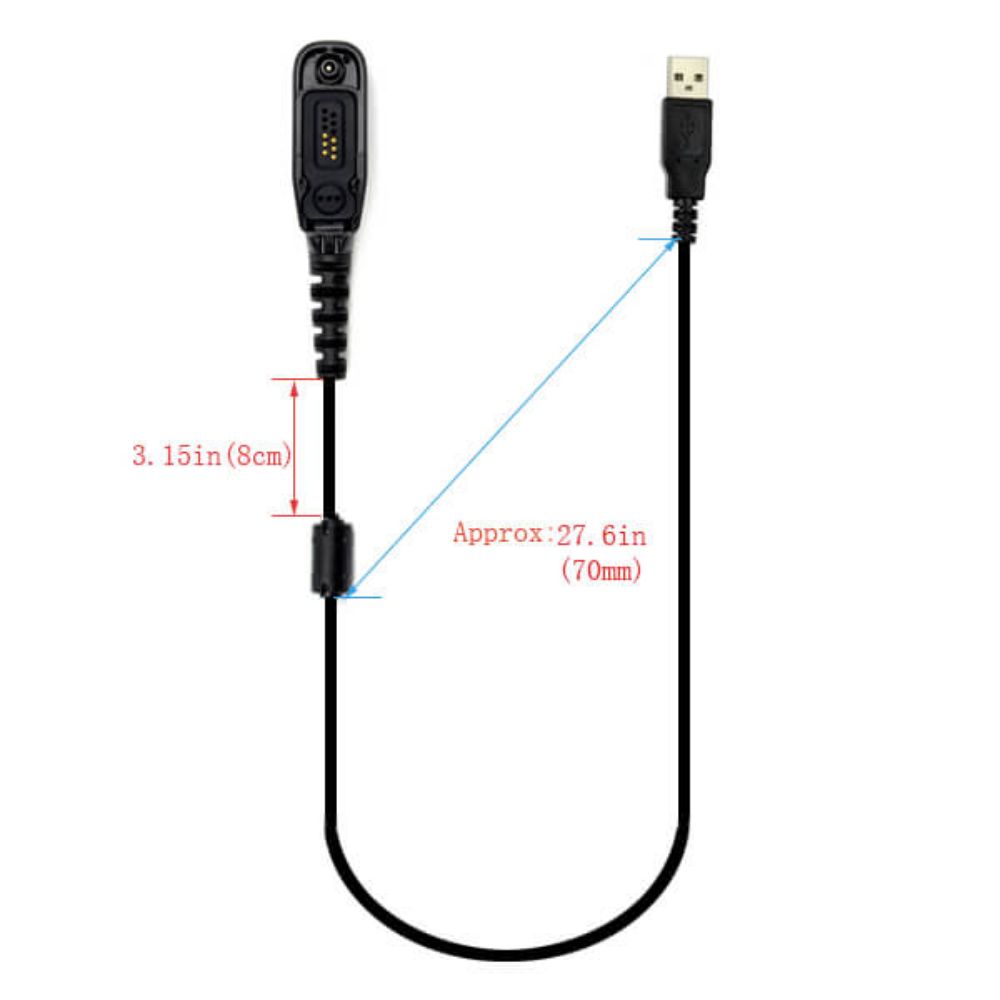 USB Programming Cable for Motorola APX1000 XPR4500 DP3400 XiR P8200