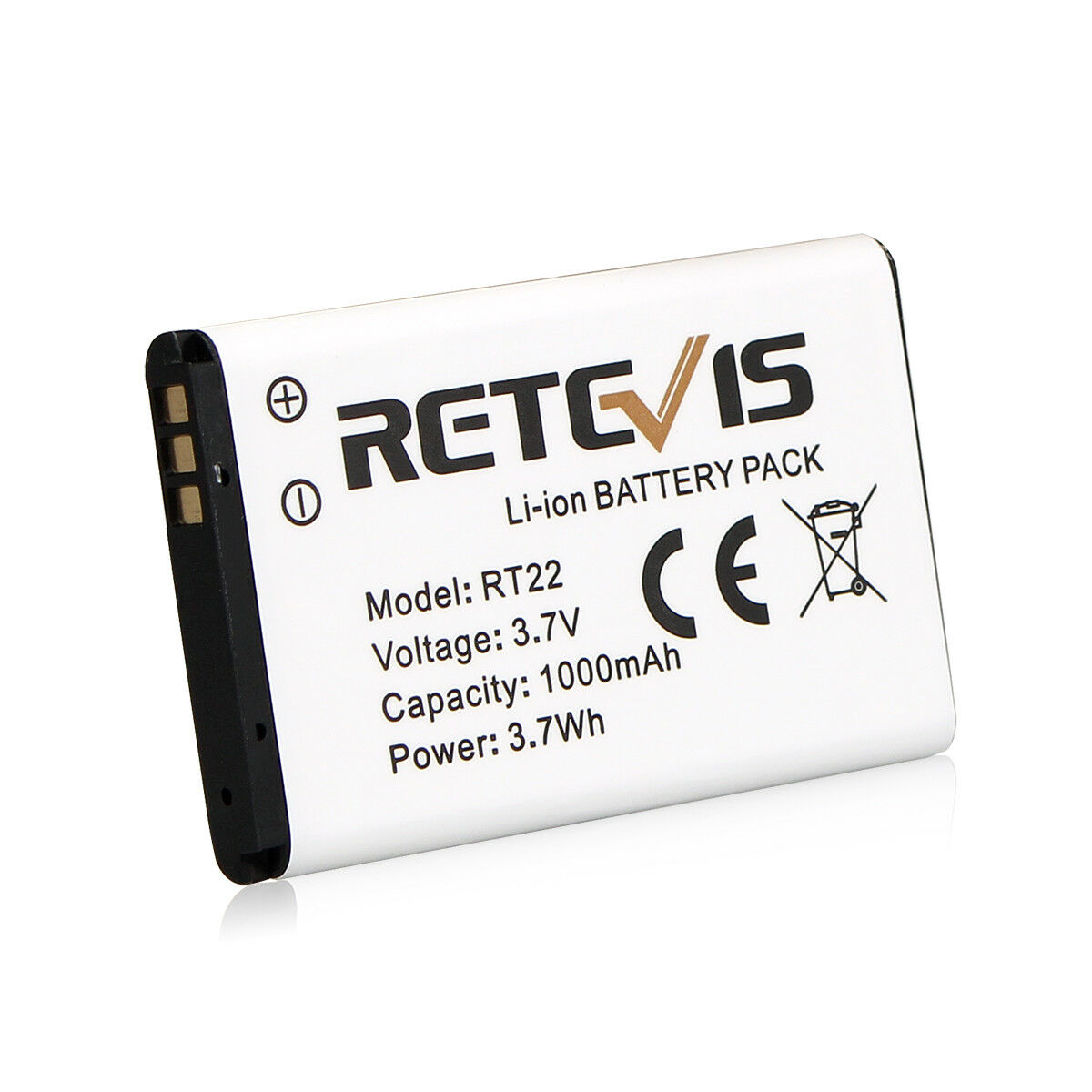Original Li-ion Battery 1000mAh 3.7V for Retevis RT22